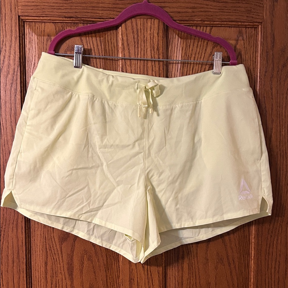 Reebok Women's Light Neon Yellow Athletic Shorts